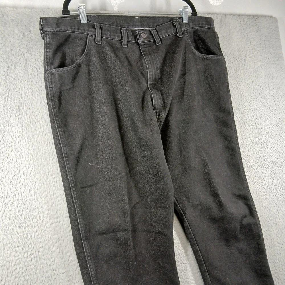 Wrangler Authentics Jeans‎ Straight Leg Black Denim 44x30